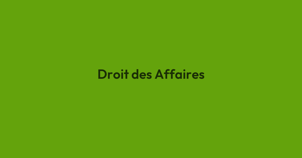 Droit des affaires et contrats commerciaux - Finance Pragmatique