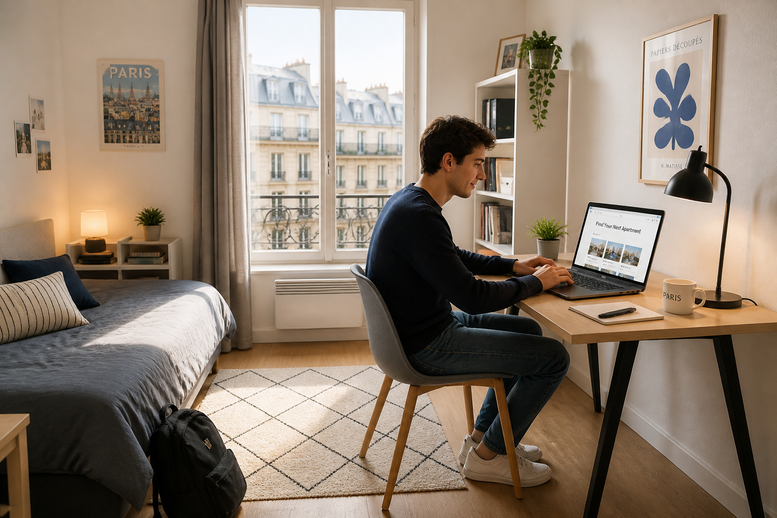 Etudiant parisien cherchant un appartement