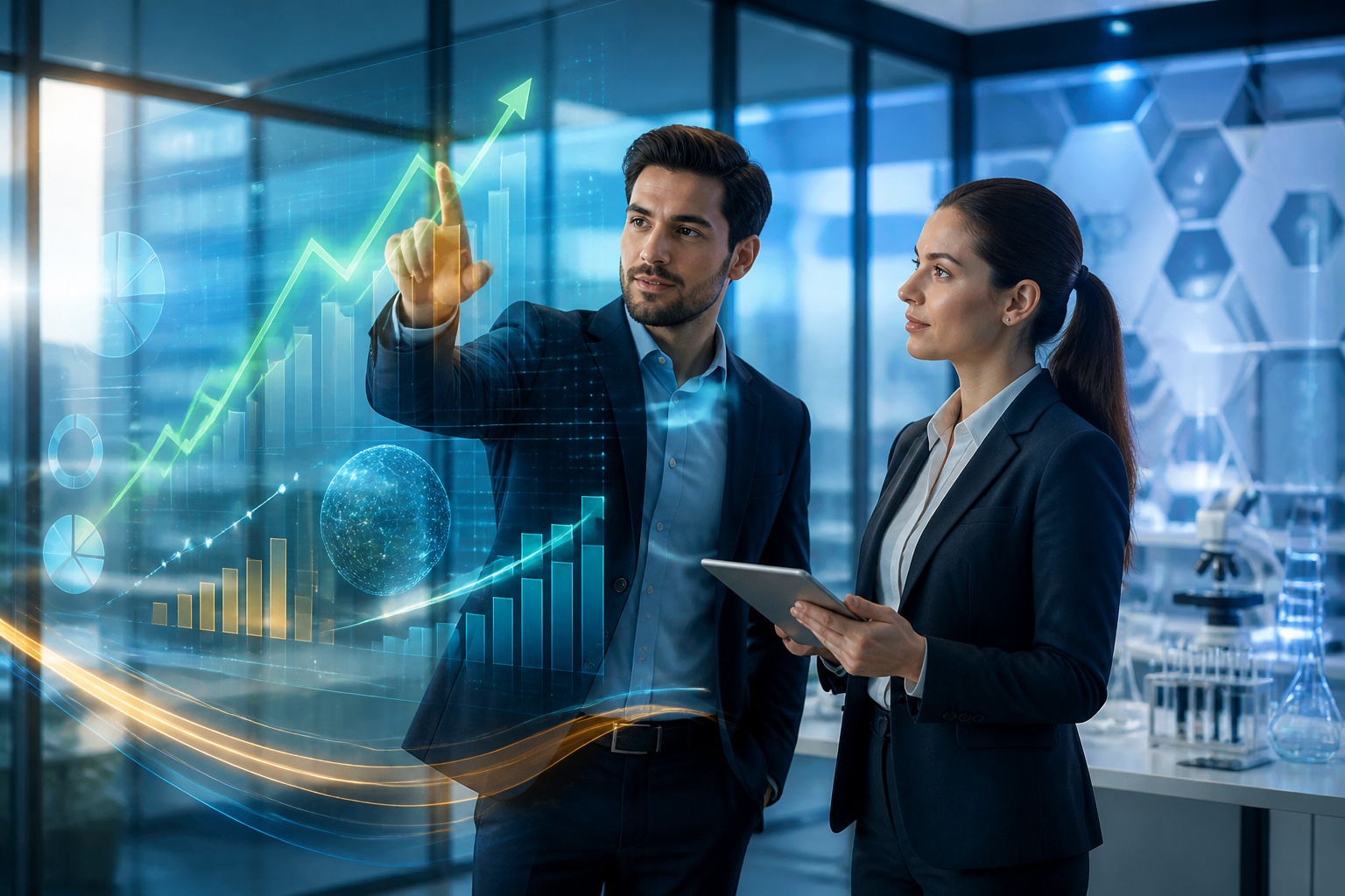 Collaboration futuriste sur les donnees financieres