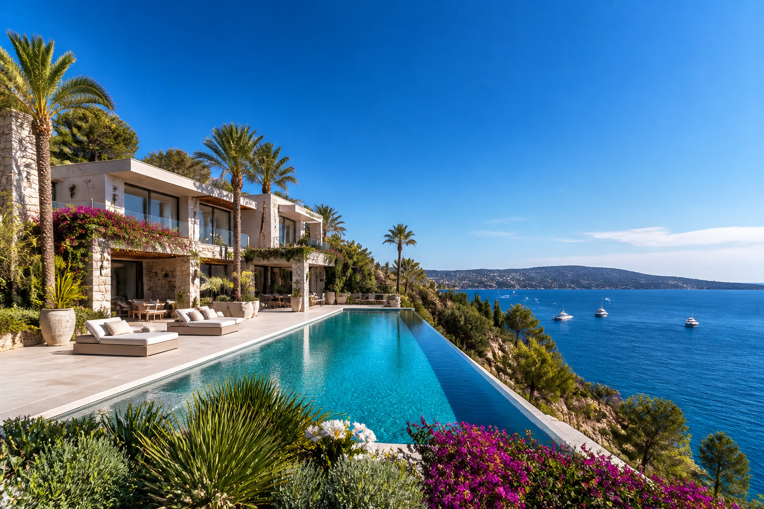 Villa de luxe sur la cote dazur