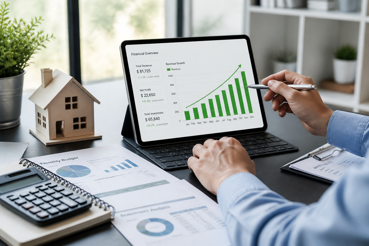 Croissance financiere et immobiliere