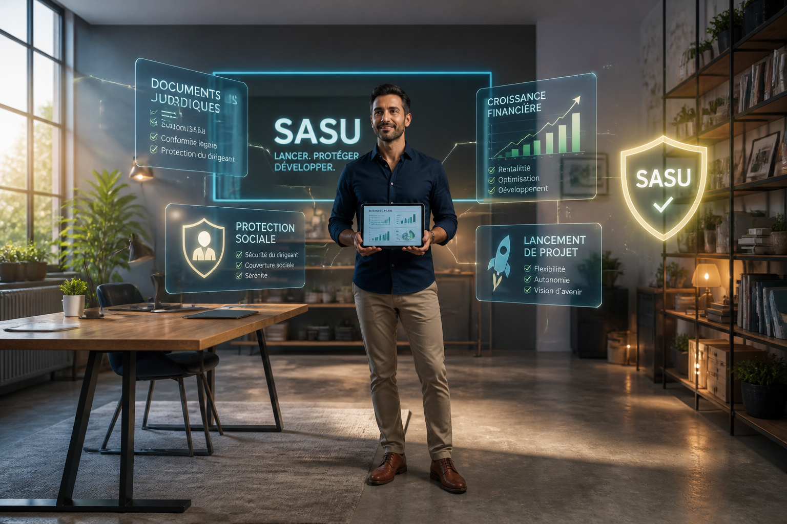 Lentrepreneur sasu en pleine projection
